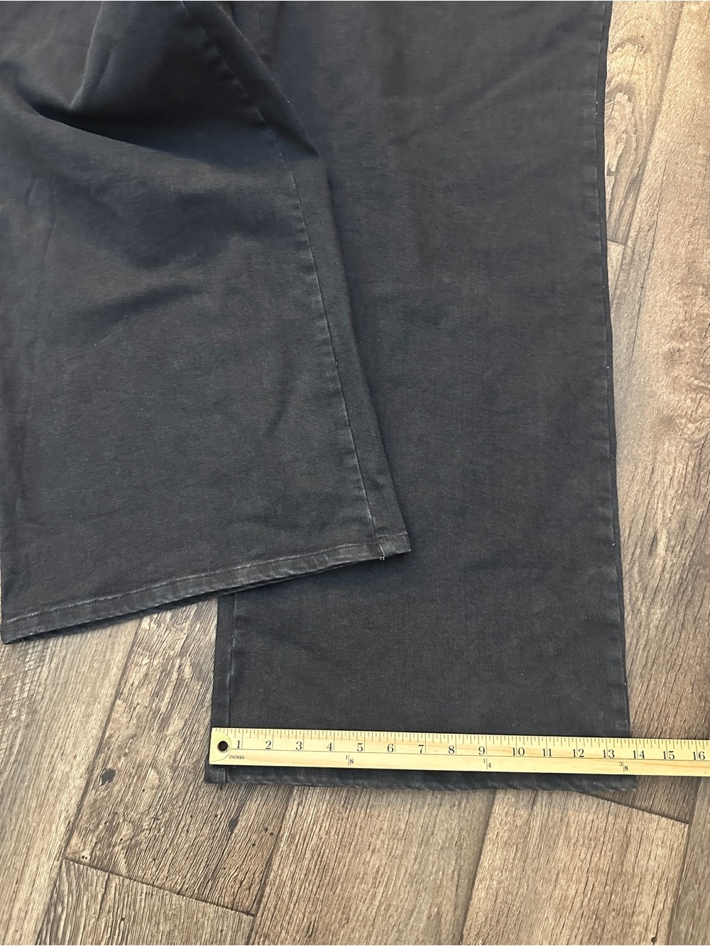 Good American Zip Front Denim Short Sleeves Jumpsuit Women’s Size 3XL Black - Picture 7 of 9